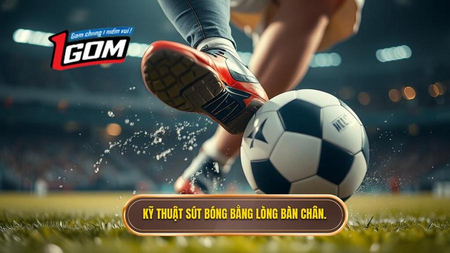 Kỹ Thuật Sút Bóng Bằng Lòng Bàn Chân.