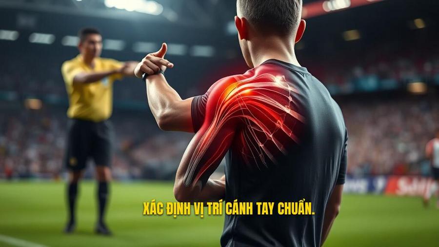 Hiểu đúng về vị trí "Cánh tay" trong luật bóng đá