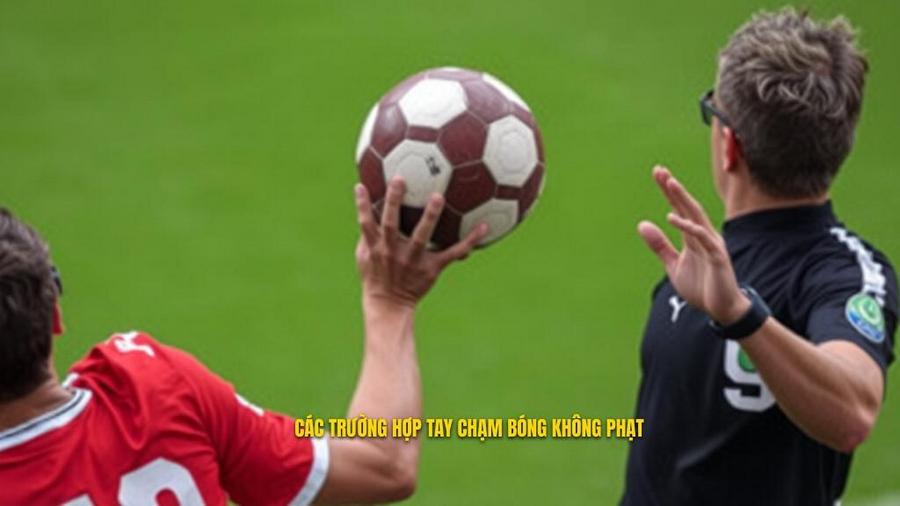Các trường hợp cụ thể: Khi nào tay chạm bóng không bị phạt?