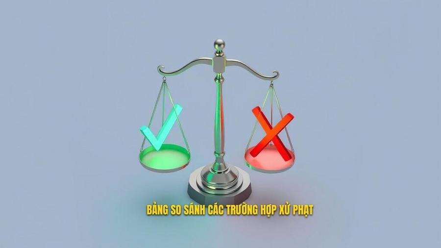 Bảng so sánh: Khi nào bị phạt và khi nào không?