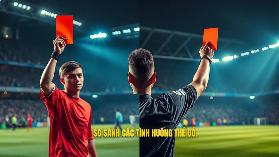 So sánh các tình huống thẻ đỏ thường gặp